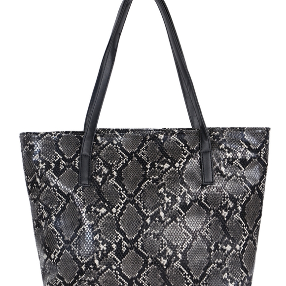 Snake skin black tote - Picture 2 of 4